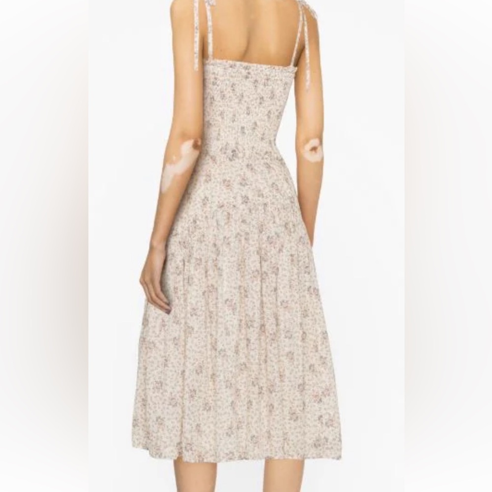 Polo Ralph Lauren - floral-print smocked cotton dress - women -...size large